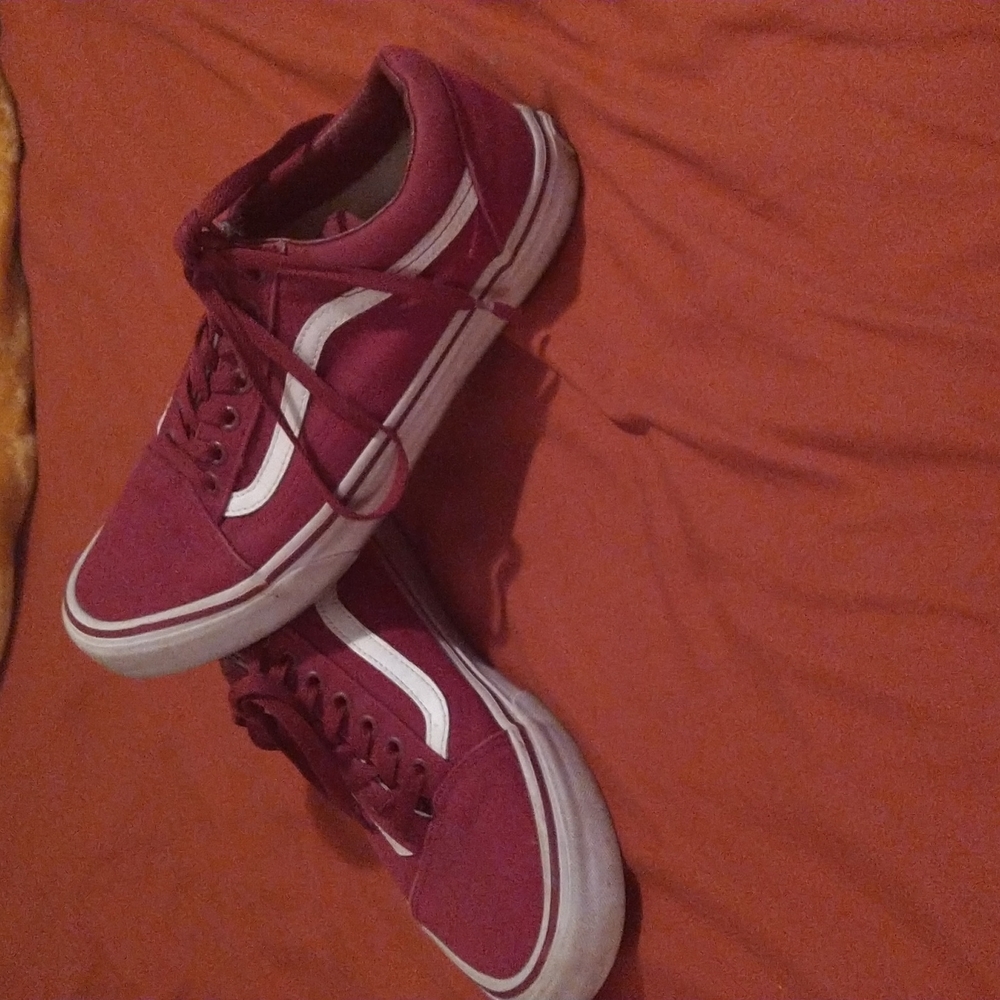 Burgundy Vans